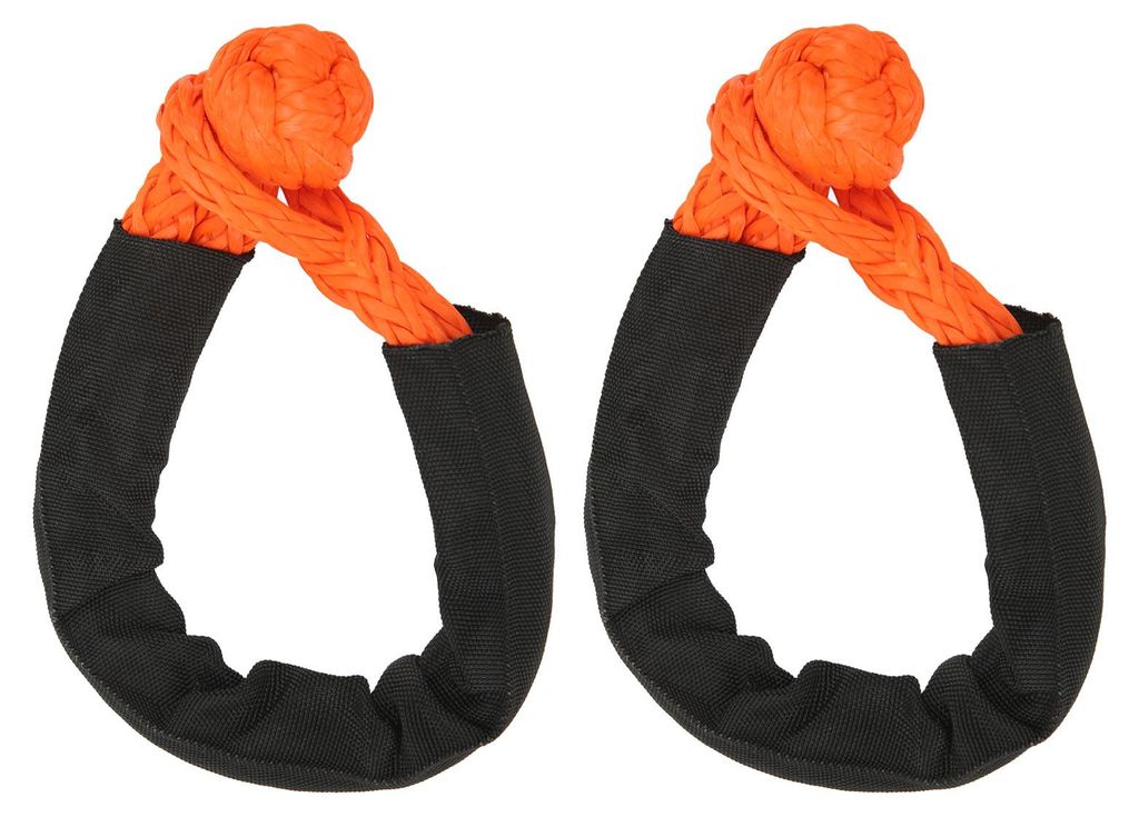 8 mm weiches Schäkel-Bergeseil, orange, tragbar, leicht, UV-beständig, für Bootfahren, Camping und Klettern