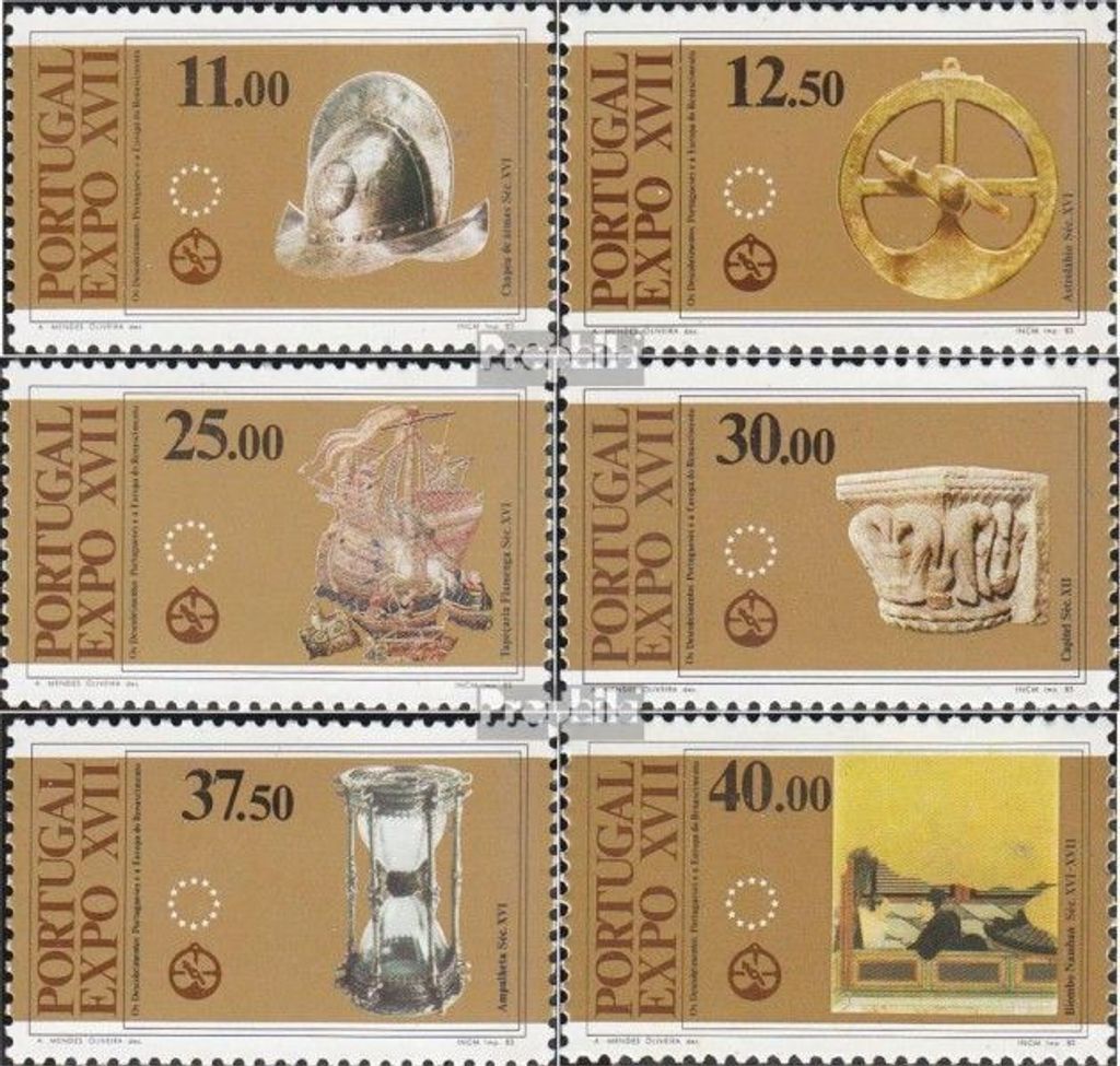 Briefmarken Portugal 1983 Mi 1595-1600 (kompl.Ausg.) postfrisch Kunst