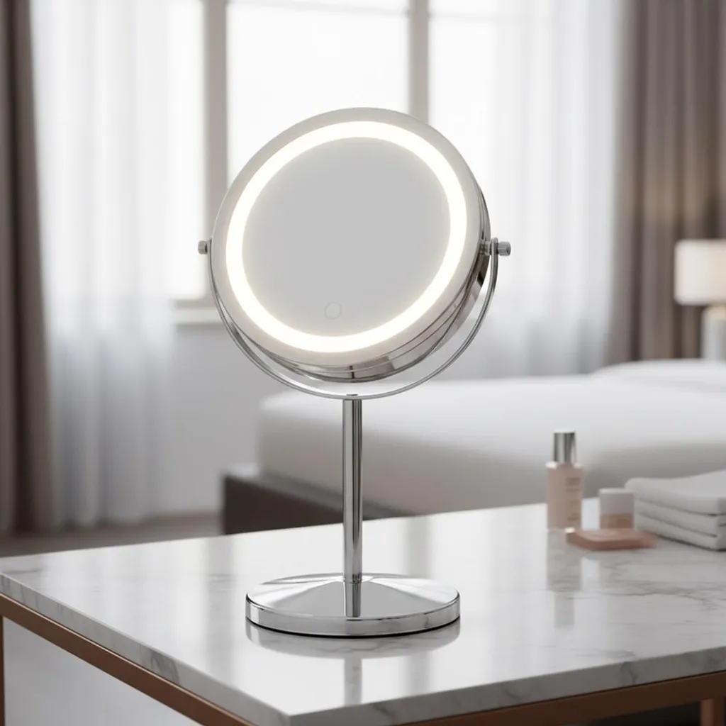 Specchio cosmetico LED 10x Specchio per trucco Specchio da bagno Specchio cosmetico Bagno