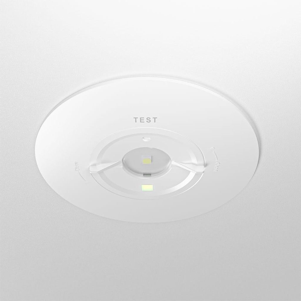 hoftronic LED Einbaustrahler Notbeleuchtung 1,6W 330lm IP20 Weiß 6500K