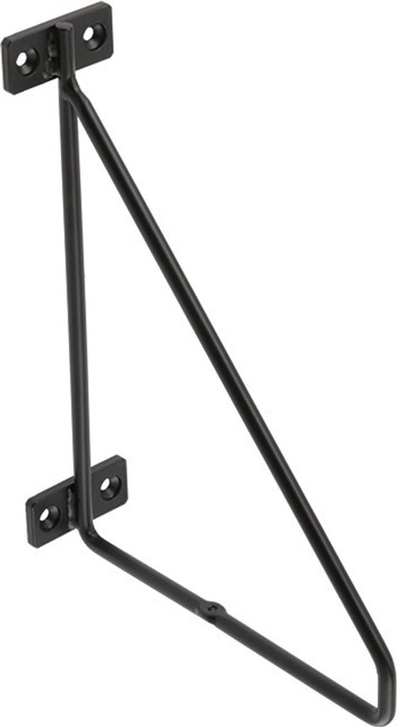 Garderobenkonsole Bar Regalträger 209x166mm Regalwinkel Schwarz matt Industrial Style