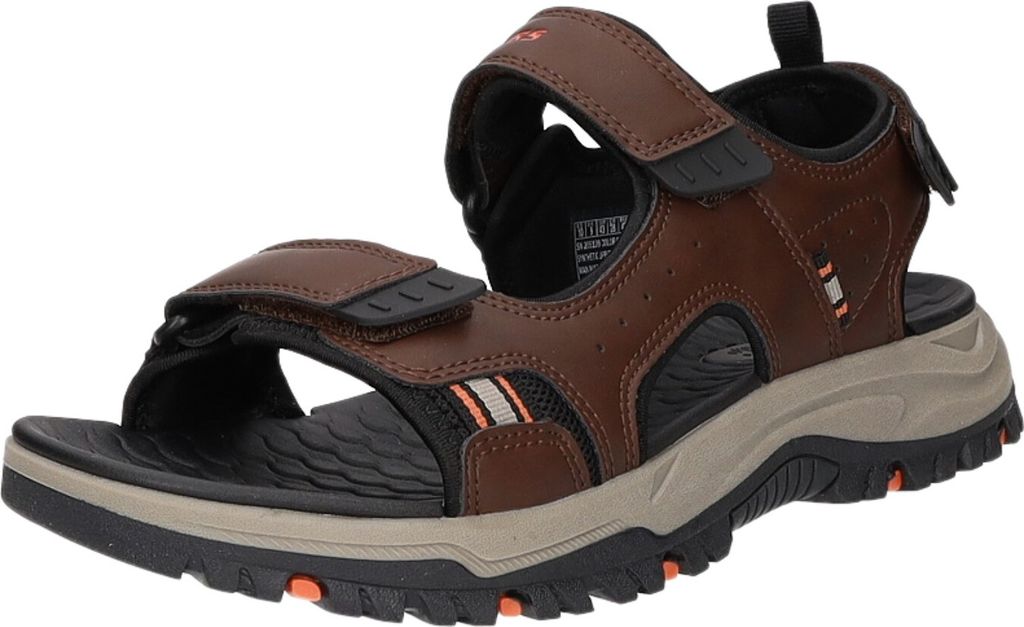 Skechers Tieffußbett Sandaletten in grau, Gr. 46