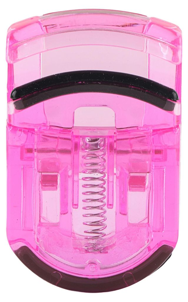 Mini-Wimpernzange mit Gummiclip für natürliche Wimpernformung, Kosmetikwerkzeug, Rosa