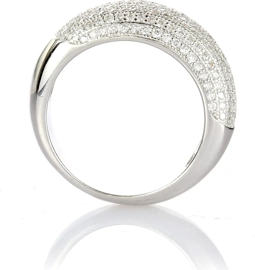 Karisma Donna Anello Infinity in Argento 925 e Zirconi Bianchi