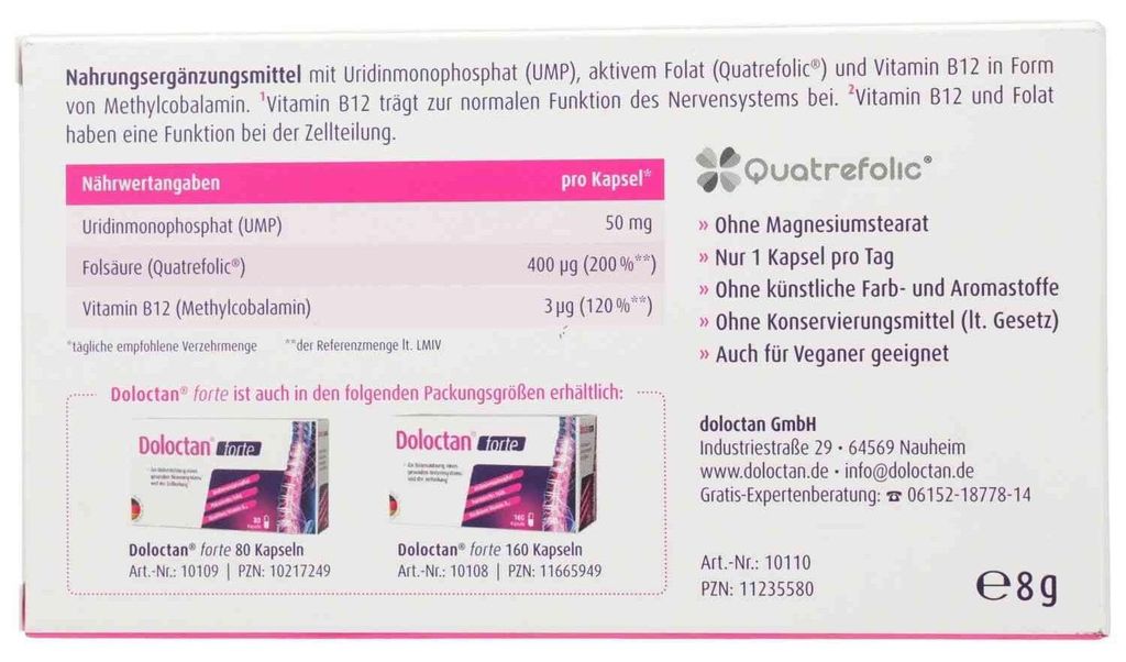 Gélules Doloctan forte en cas de syndrome de la colonne Image du produit 