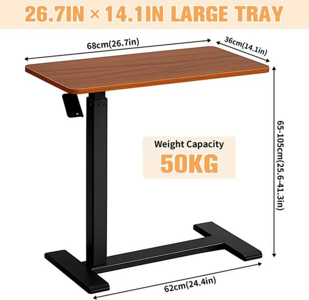 Dites Adieu au Mal de Dos avec cette Table Réglable Assis-Debout Mobile - 2