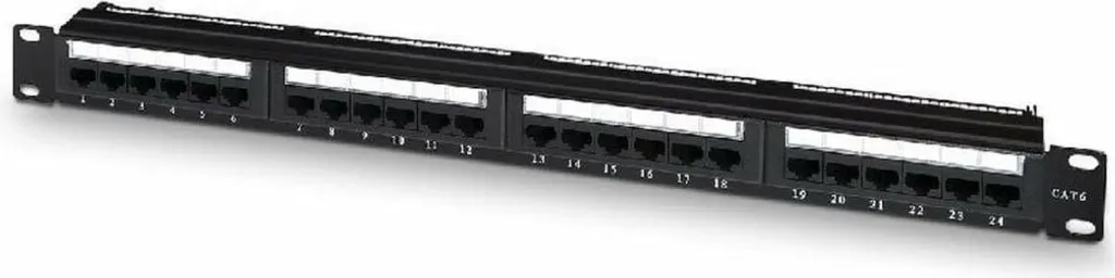 Aisens A141-0509 Patch Panel 24 Porte Cat.6 UTP 19 Pollici 1U Nero