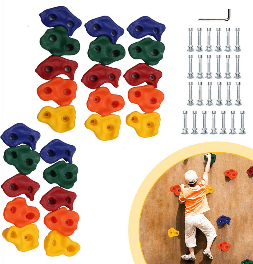 Jopassy 40X Prises d'escalade Pierres de bloc Enfants Image du produit 