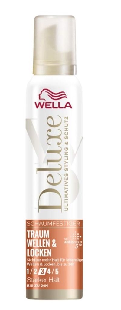 Wella Deluxe Dream Waves & Curls Foam Firmer - Hair Foam for More Bounce
