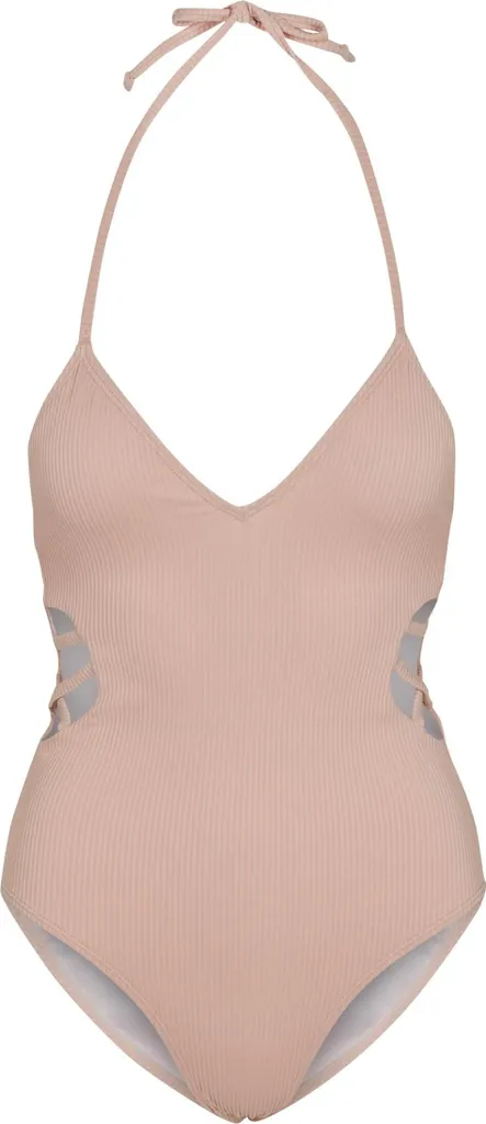 Urban Classics Ladies Rib Swimsuit - Maillot de bain 1 pièce rose XS