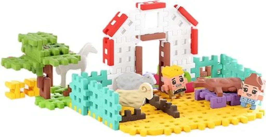 Jeu de construction Waffle Farmer de 100 pièces souples Marioinex - 4