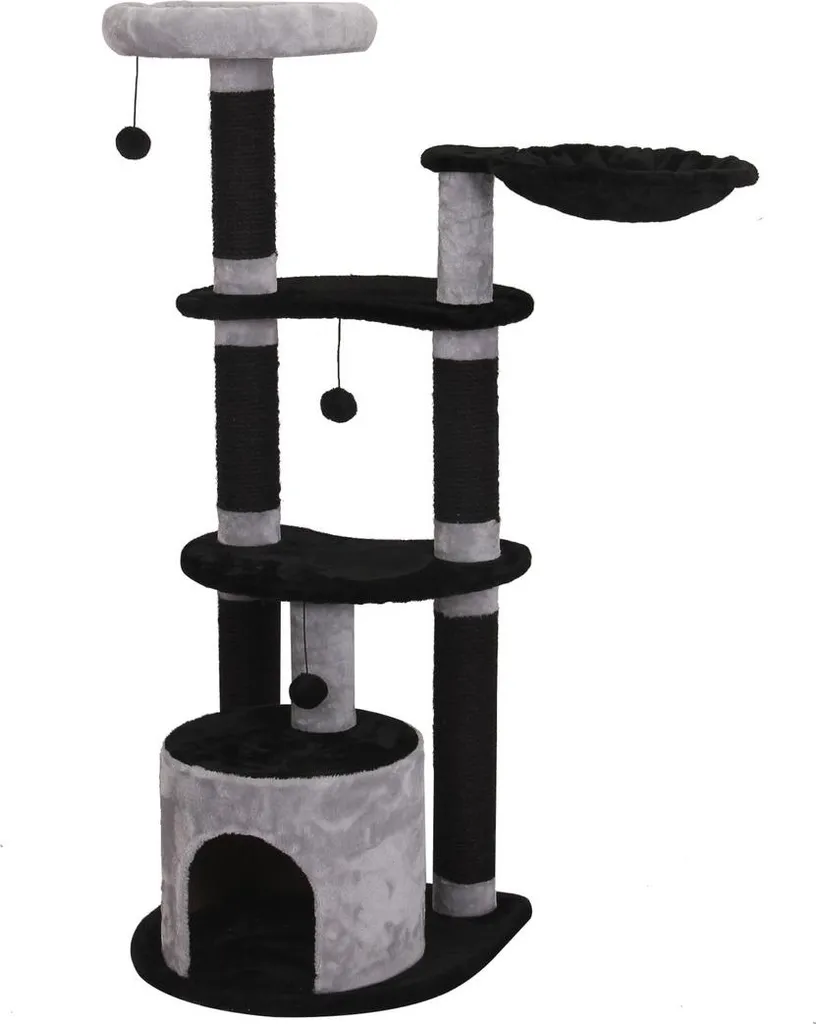 Arbre à chat Milton ultra confortable avec niches et plateaux de repos