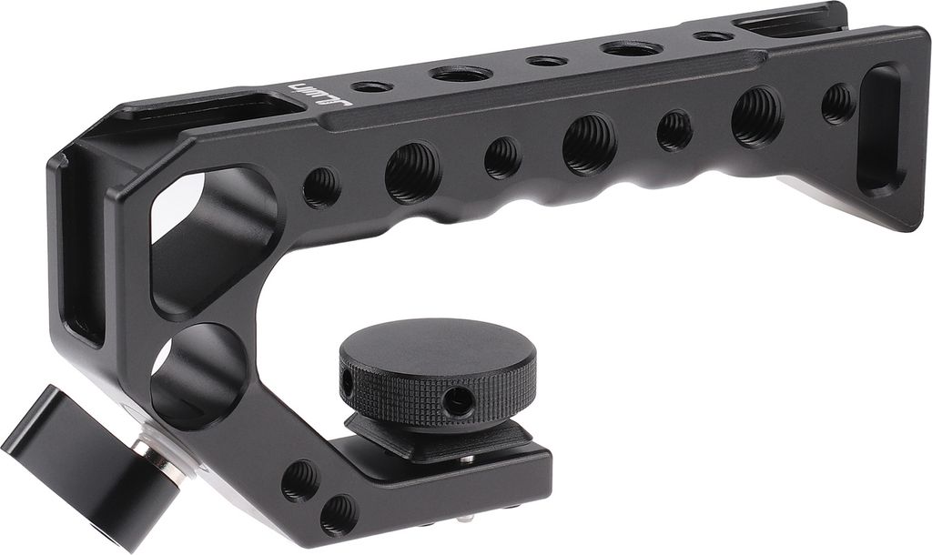 JLwin AF357 Universal-Top-Handel-Kamera-Handgriff aus Aluminiumlegierung mit 4 Kaltschuhhalterungen, Arca-Swiss-Halterung, 1/4 Zoll und 3/8 Zoll Ge...