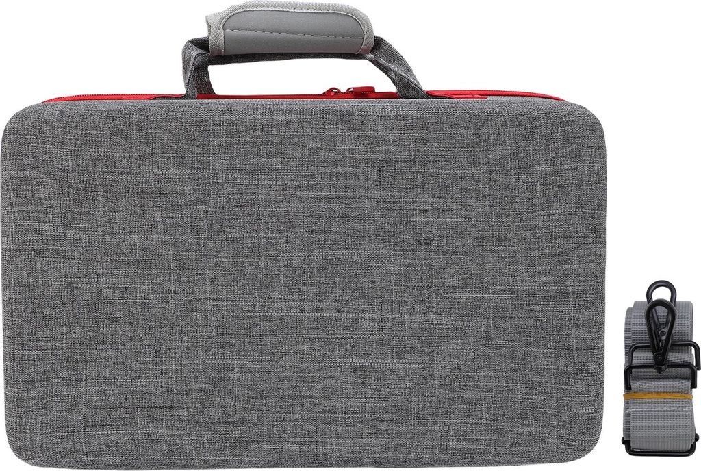 Hartschalen-Tragetasche, passend für SLIM-Konsole, große Speicherkapazität, Controller, schützende Reisetasche, Headset, USB-Kabel, Grau