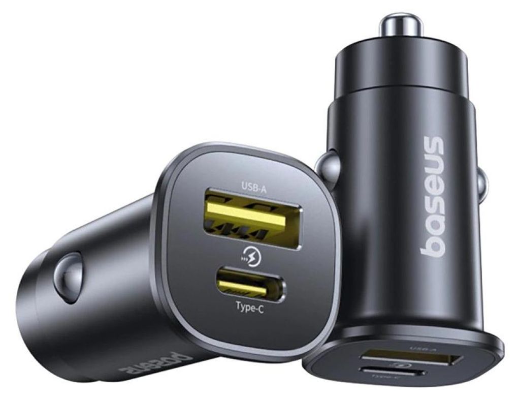 Caricabatterie da auto Baseus Gotrip USB-C / USB-A, 30W - Immagine del prodotto 