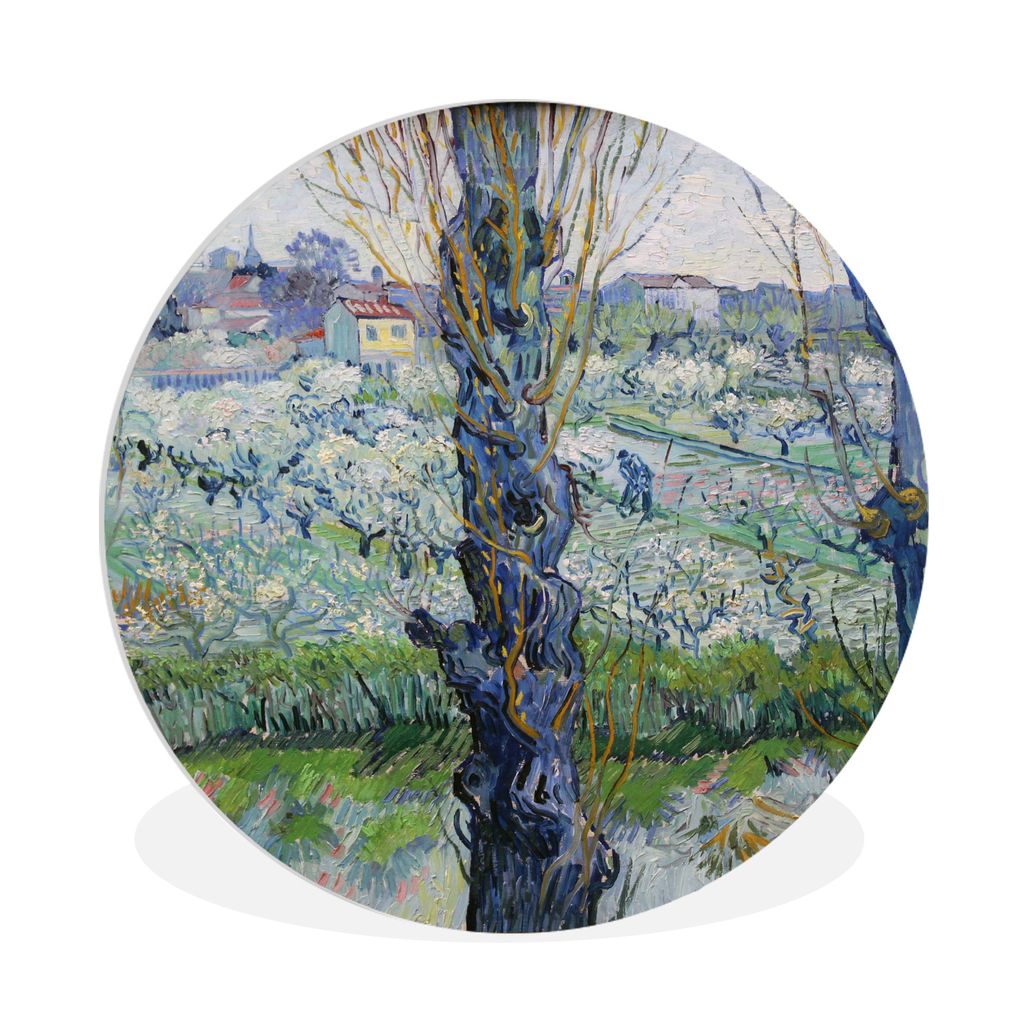MuchoWow Rundes Wandbild - Runde Bilder Ansicht von Arles - Gemälde von Vincent van Gogh Ø 90 cm Kreis Wanddekoration Kunststoff - Wandkreis - ...