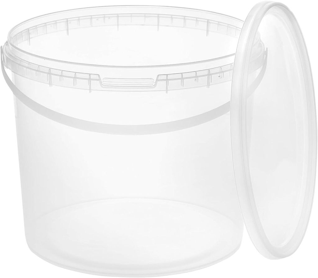 BenBow Eimer mit Deckel 10x 5 Liter transparent - Produktbild 