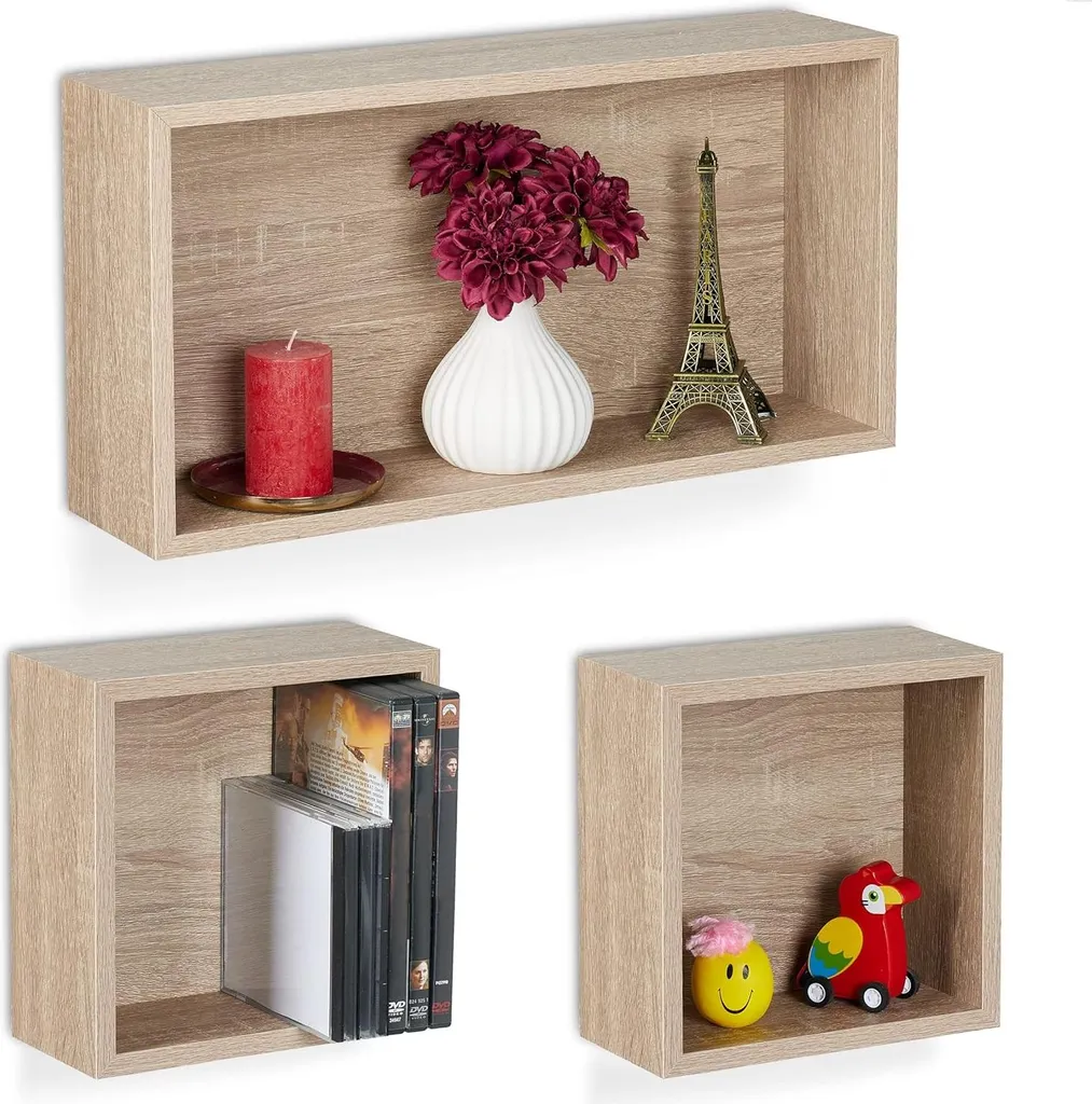 Set 3 Mensole Salvaspazio Relaxdays: Organizza Cucina e Soggiorno