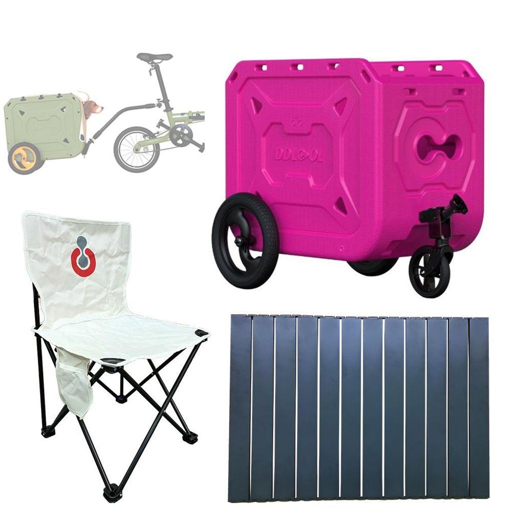 Fahrradwagen-Anhänger, Haustiertransporter mit Rädern, bietet Platz für Kinder, zusammenklappbare Fahrräder, große Hunde für Camping und Radf...