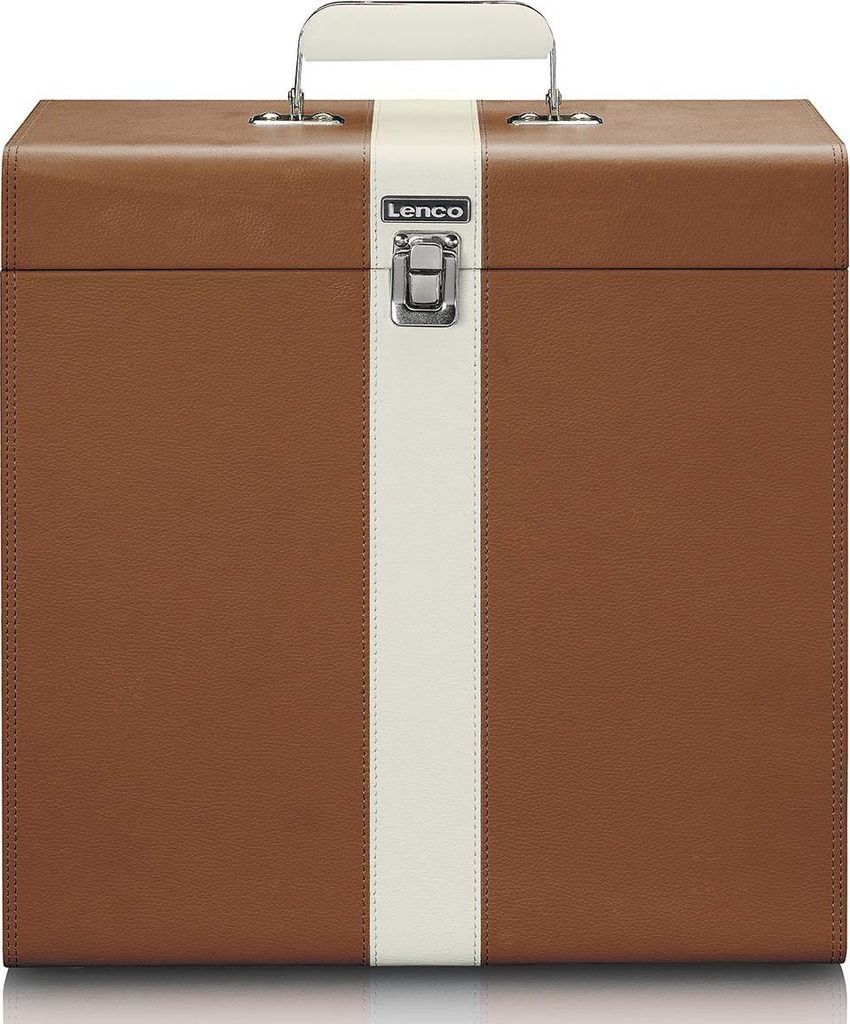 Lenco TTA-301BNWH - Tragekoffer für max. 30 Schallplatten Produktbild 