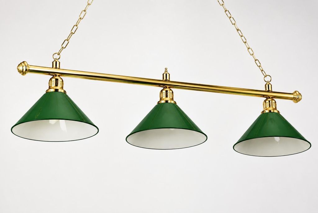 Biliardová lampa Biliardová lampa Londýn mosadz/zelená Obrázok produktu 
