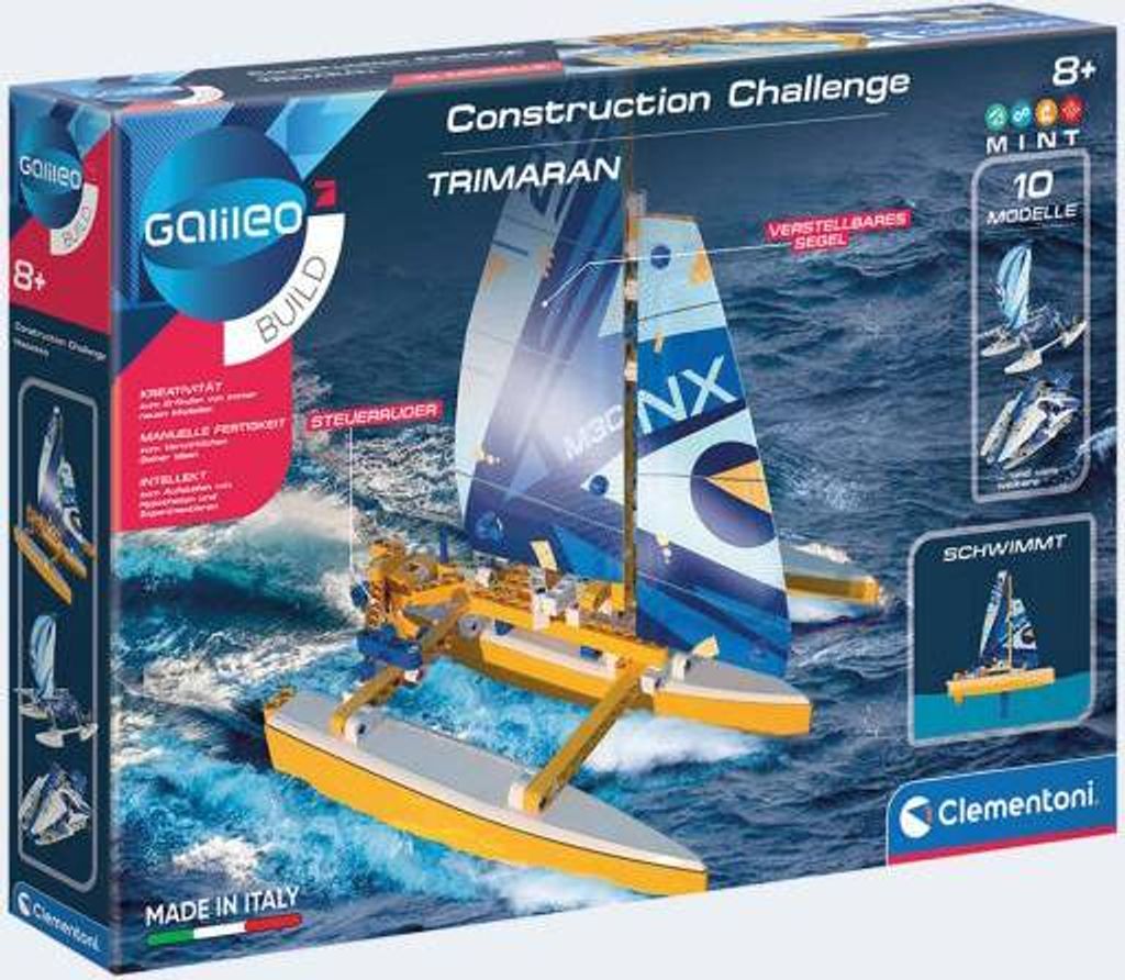 Clementoni Galileo Build Construction Challenge Trimaran 28x39,5cm