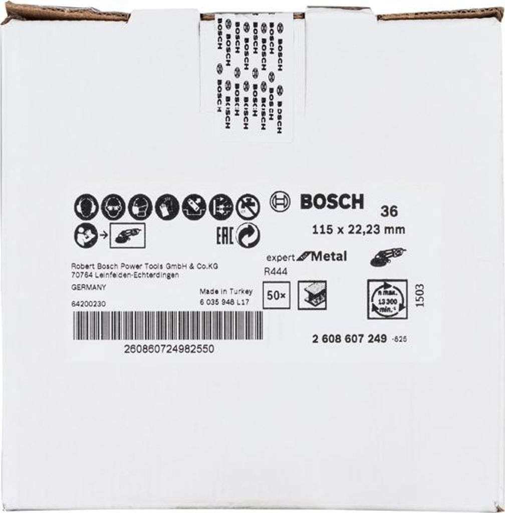 Fiberschleifscheibe R444, Expert for Metal, Bohr.: 22,23 mm