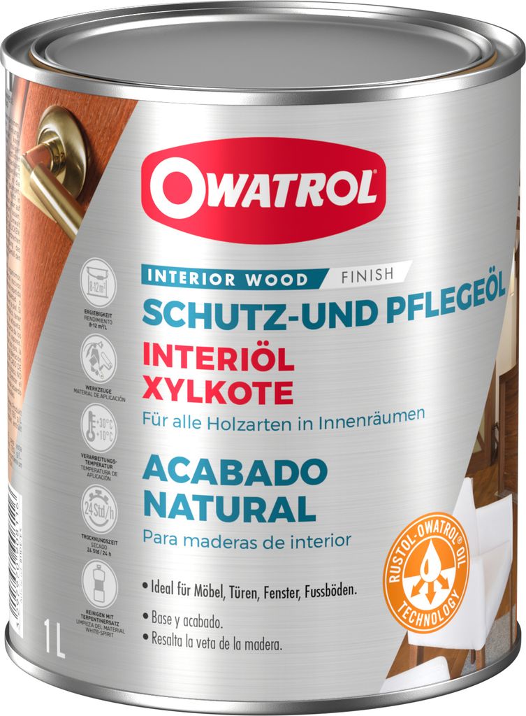 Owatrol Interiöl 1 Liter farbloses Holzschutzöl für Produktbild 