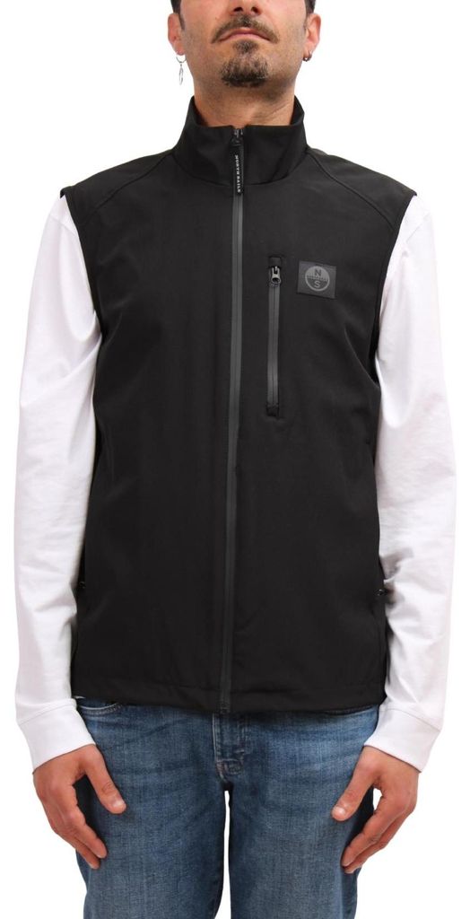 NORTH SAILS – Ärmellose Herrenjacke mit Logo-Aufnäher – Größe L
