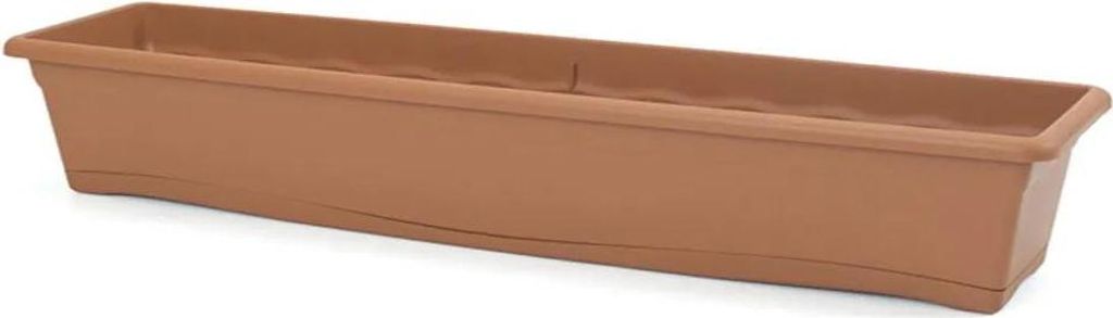 Terracotta Plastiken Polypropylen Pflanzgefäß mit Schale 80 x 20 cm