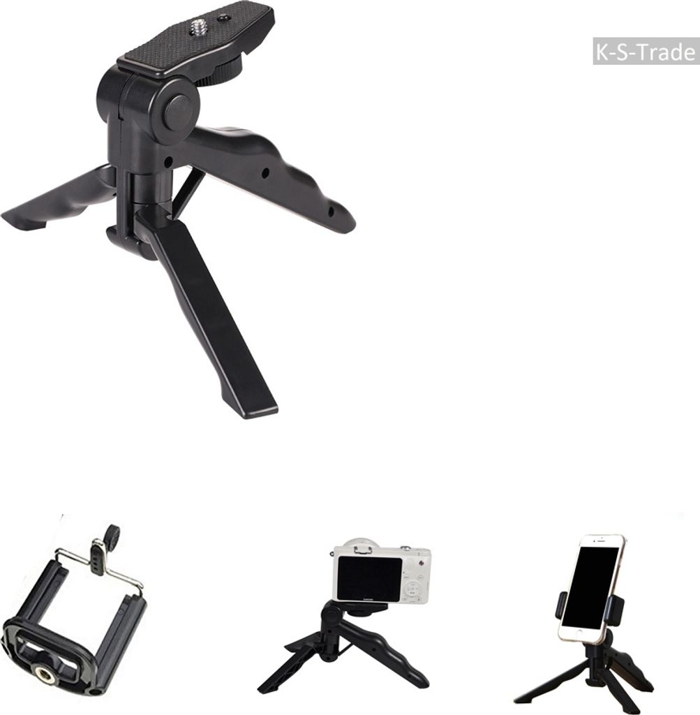 K-S-Trade Stativ Tisch-Ständer Dreibein Handy-Stativ Produktbild 