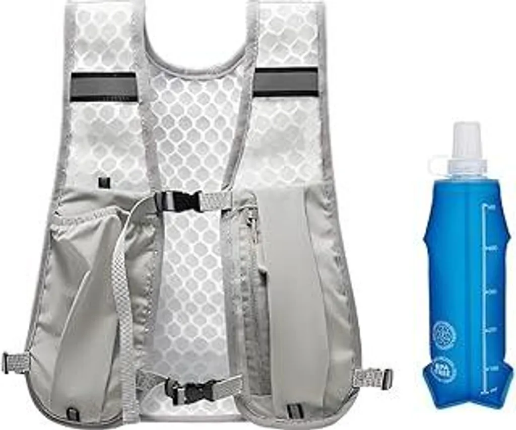 Gilet da Corsa Comodo con Borraccia | Zaino Jogging e Ciclismo Unisex
