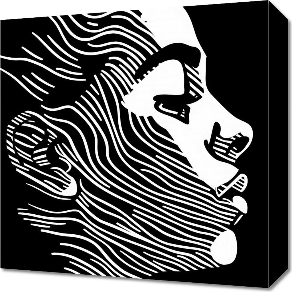 Bild 40x40cm Linien der Ausdruckskraft