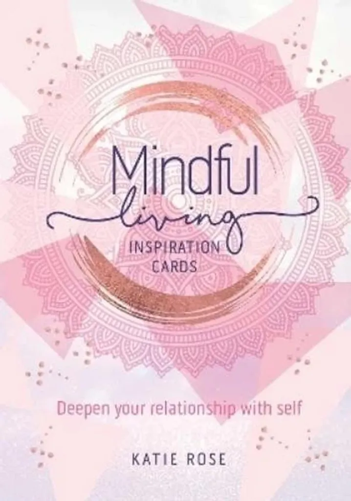 Carte de méditation rose pour bureau Inspiration pour une vie zen