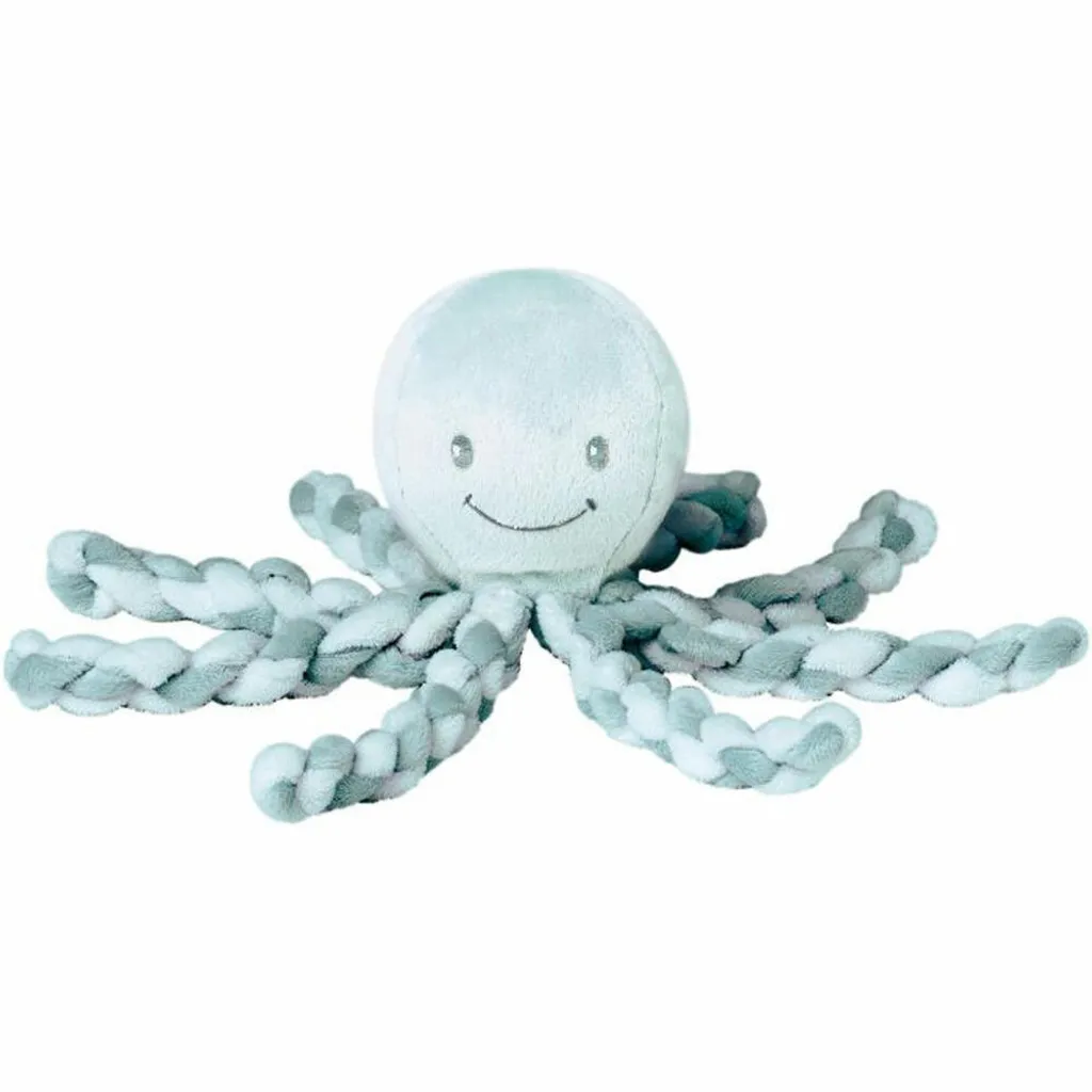 Doudou LAPIDOU Pieuvre vert cuivre - Tentacules rassurants en tricot