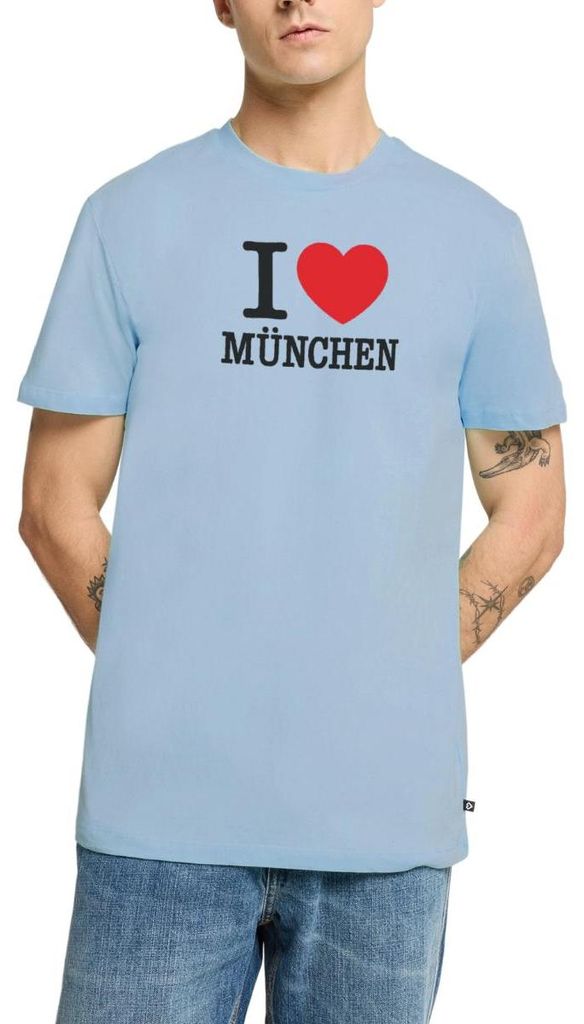 Spreadshirt I Love München Herz Bayern Munich Männer Premium T-Shirt, 3XL, Hellblau