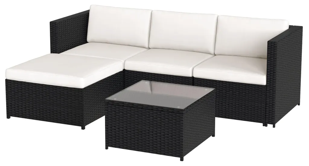 Mobilier de jardin canapé d'angle pour grandes terrasses et balcons - 12