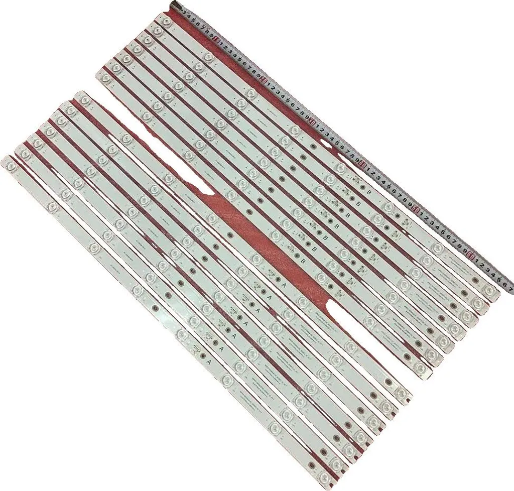 Bande LED Bleue 664 mm DC pour TCL avec 8 Diodes Haute Performance