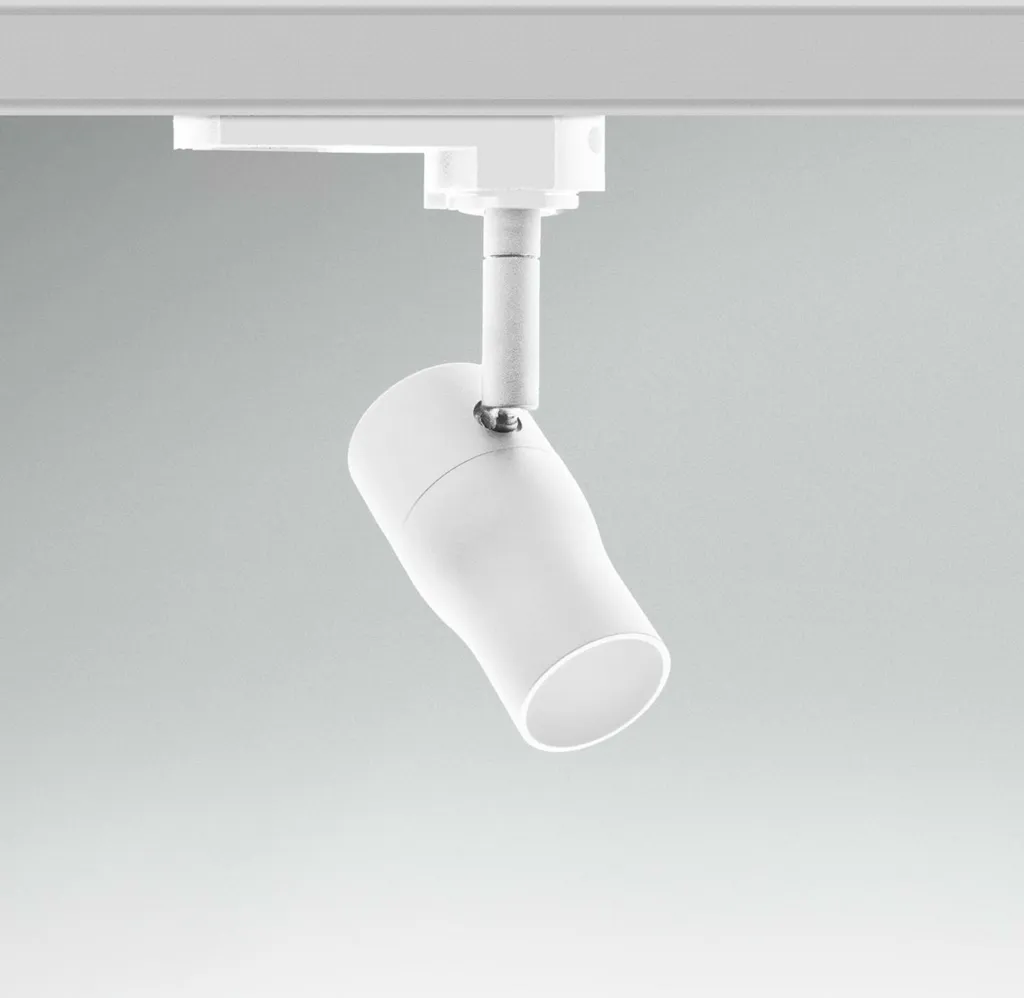 Projecteur LED Rail Triphasé 12W ZOOM REGIA SHOP MINI Blanc Haute Qualité