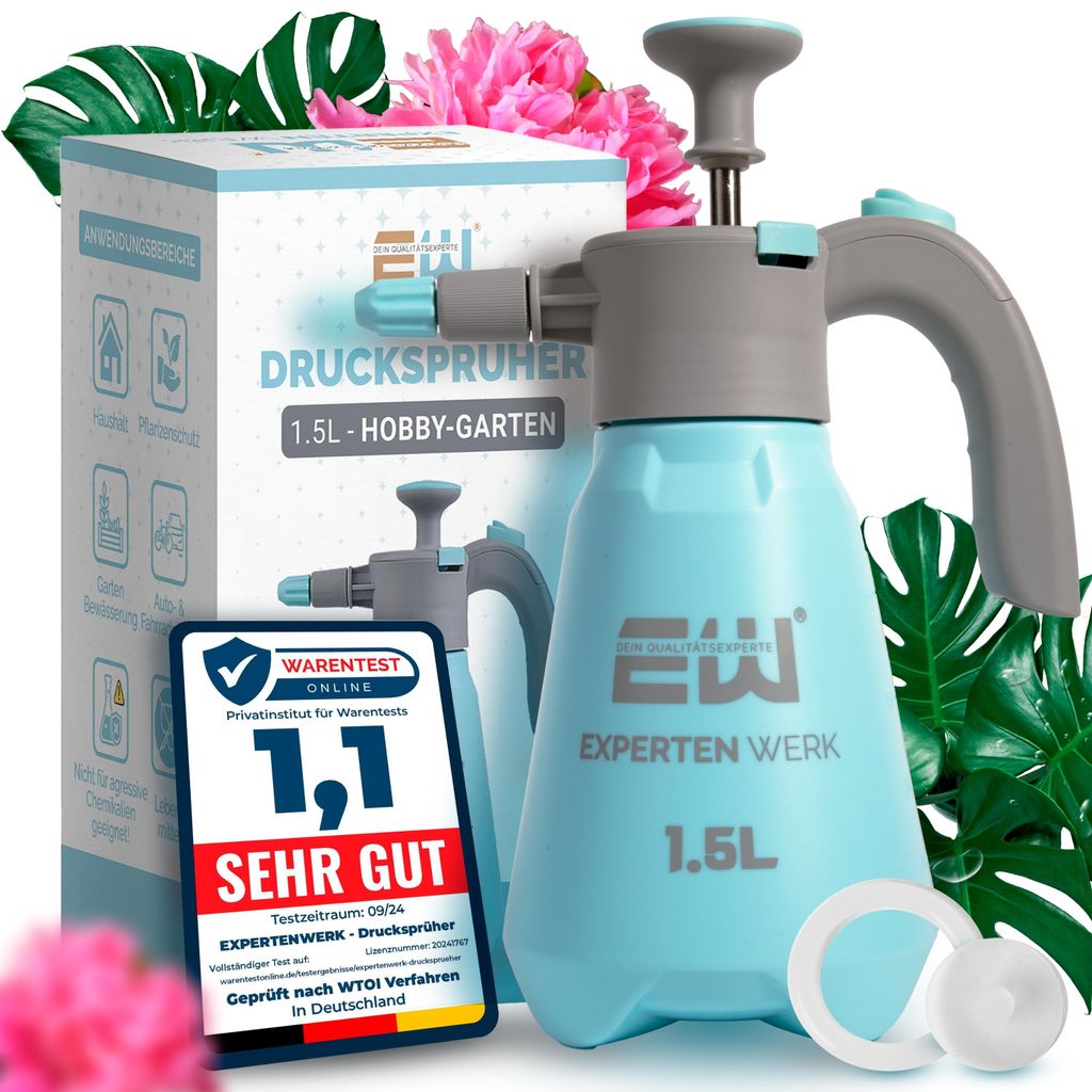 Expertenwerk Drucksprüher 1,5L Pumpsprüher Gartenspritze Produktbild 