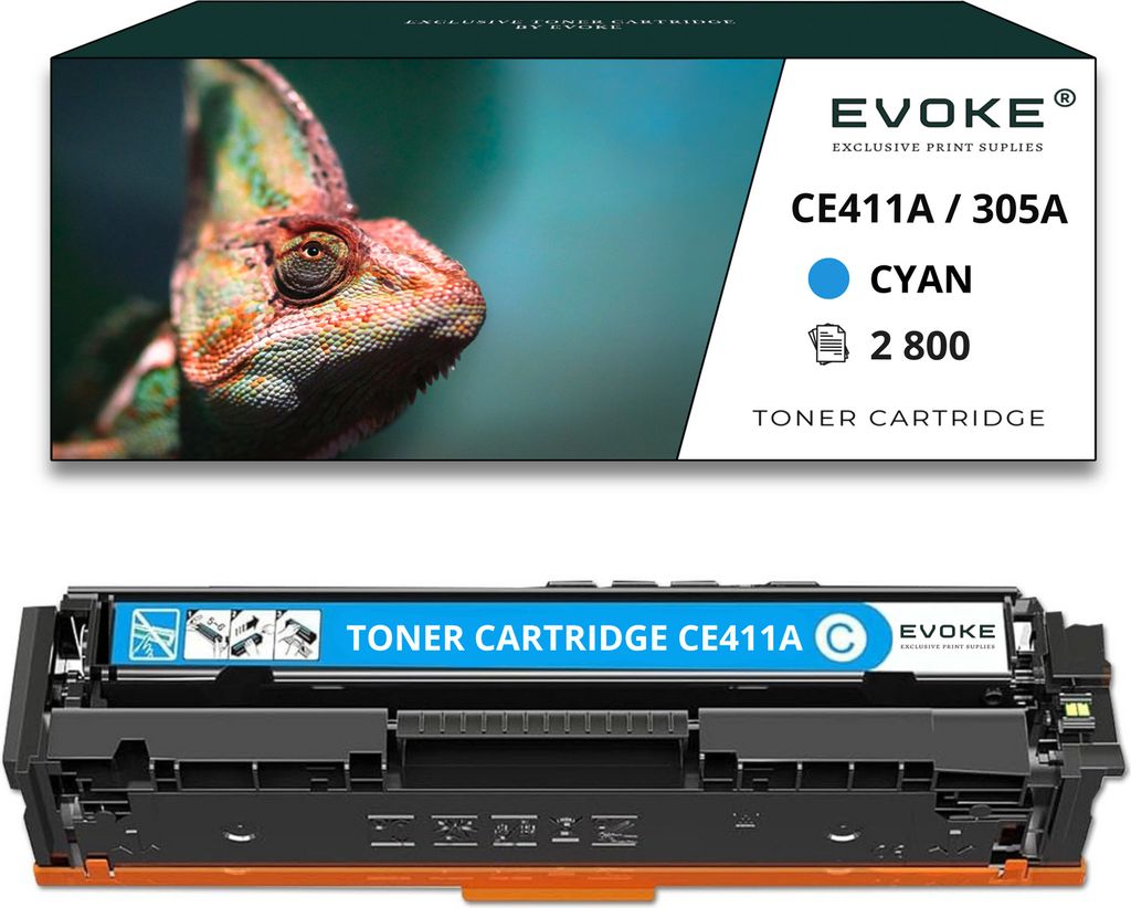 Toner für HP CE411A / CF381A / CC531A / CR-411/CF381 CE411A / CF381A / CC531A / CR Blau (cyan) | Ersatz für LASERJET M351a M375nw M451dn M475dn