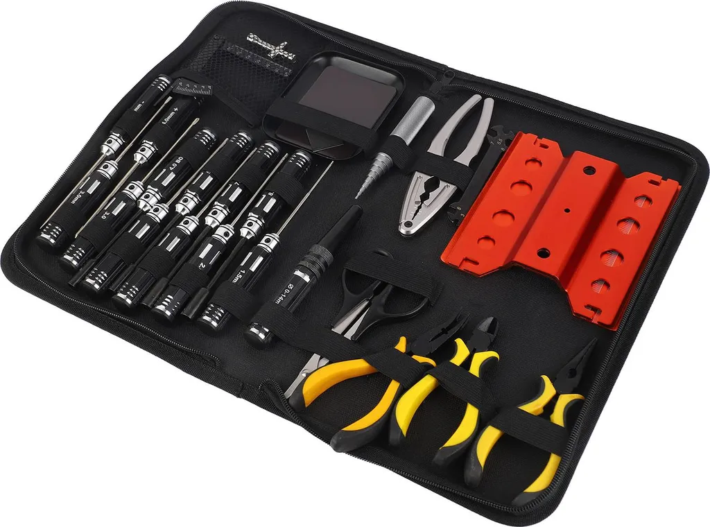 Kit Outils RC 44 en 1 Set de Réparation Électronique pour Voiture RC
