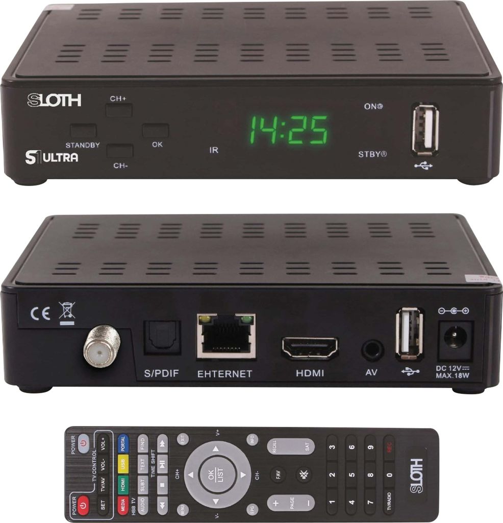 RED OPTICUM Sloth S1 Ultra Sat Receiver con PVR I Immagine del prodotto 