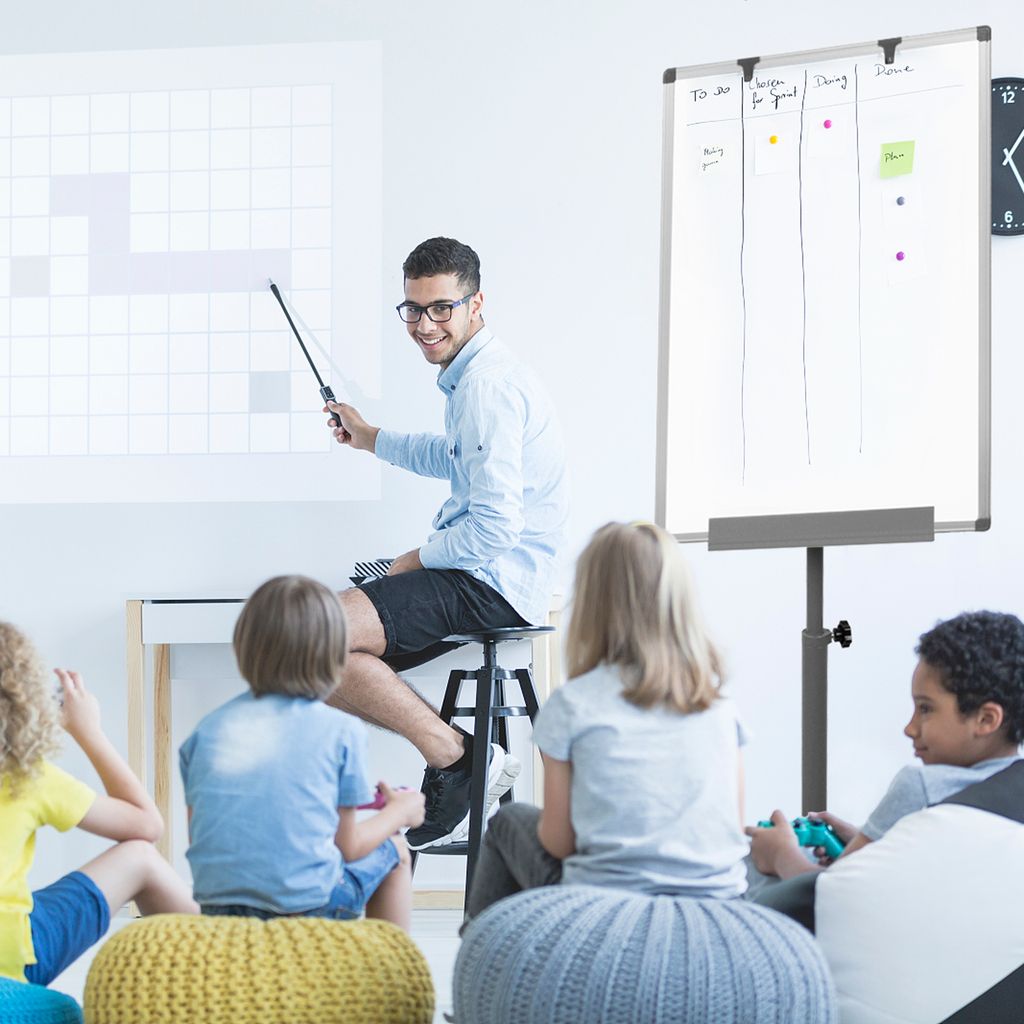 LZQ Flipchart mit Rollen - 60 x 90 cm,  höhenverstellbar Produktbild 8