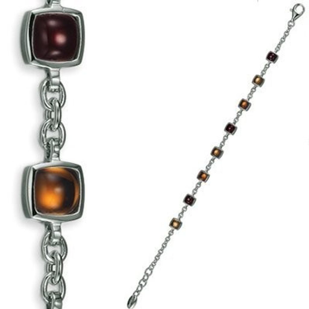 Esprit 4324404 Armband Damen Glamour Check Sterling-Silber Zirkonia 18 cm