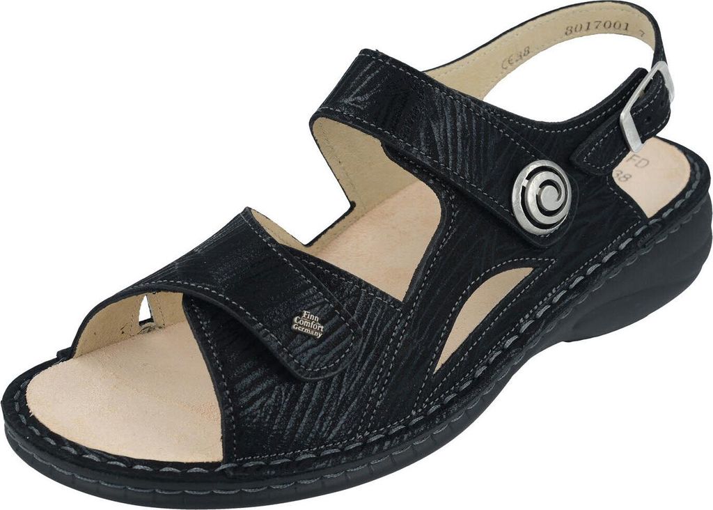 Finn Comfort Komfort Sandalen Damen 31383234303030 Schwarz 37 EU