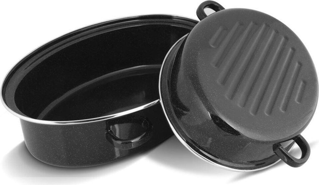 LAMART LT1185 Pirofila, smalto, rosso-nero, volume: 6,3l, Immagine del prodotto 