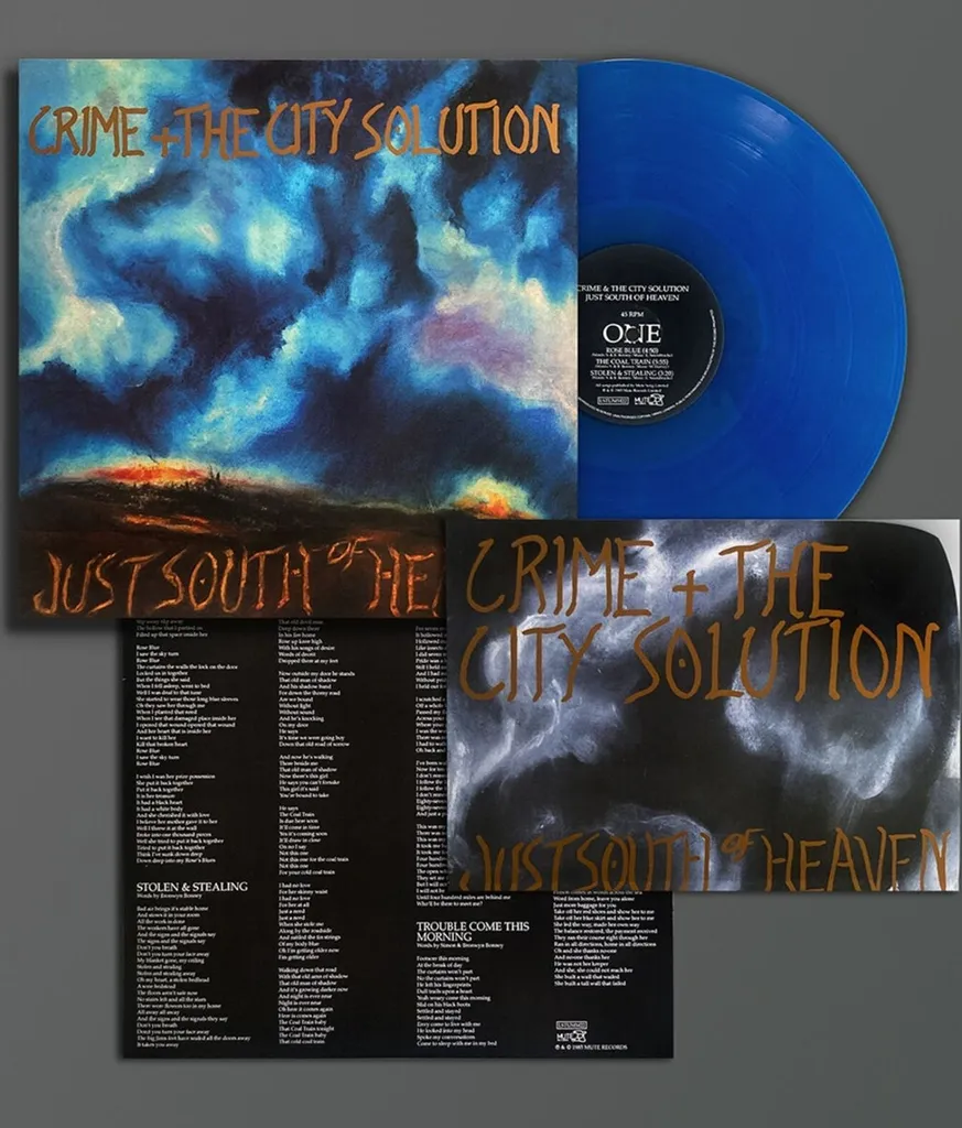 Crime & City Solution Just South Of Heaven Vinyle Bleu en Tirage Limité
