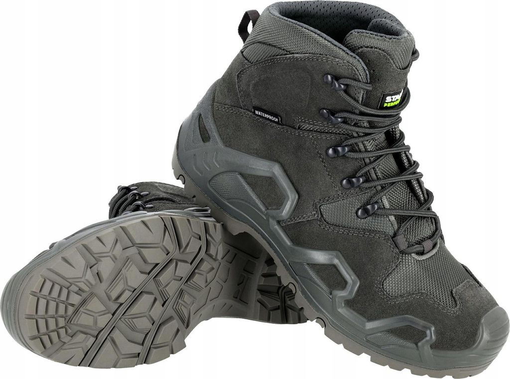 STALCO DEFENDER OB Arbeitsstiefel 40, Wasserdicht, Rutschfest, Ölbeständig, Grau