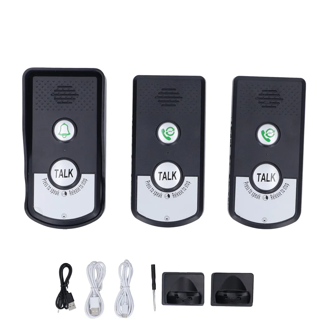 Interphone de villa sans fil 1500m longue portée idéal pour grande maison